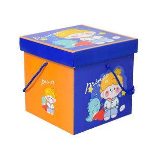 도매 만화 골판지 상자 포장 사랑스러운 아기 어린이 생일 샤워 선물 포장 - Product Image 5