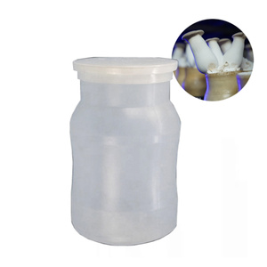 Bouteilles de culture de champignons durables et résistantes à la chaleur, réutilisables, à large ouverture, pour la production de mycélium - Product Image 1
