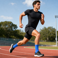 Chaussettes de course anti-odeur, chaussettes de sport respirantes antimicrobiennes, chaussettes de sport à maille, chaussettes de sport rembourrées, chaussettes d'entraînement