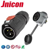 MJ24 Quick Lock 2 3 4Pin 50A Konektor Kabel Daya Industri Tahan Air IP67