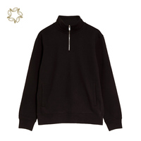 Pull en molleton de coton biologique Sweat à demi-fermeture éclair Sweat à fermeture éclair Sweat tricoté pour hommes Pull en polaire Pull à demi-fermeture éclair