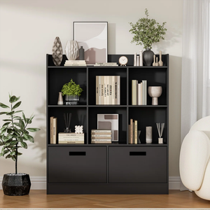 ชั้นวางหนังสือไม้แบบเปิด 3 ชั้น ชั้นวางหนังสือแบบตั้งพื้น - Product Image 1