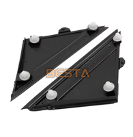 Nouvelle plaque de garniture triangulaire de rétroviseur arrière, accessoire de remplacement pour FIAT 500 2012-2019, noir mat, côté gauche et droit, 1SD00KX7AA 1SJ85KX7AA