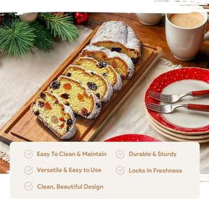 Plateau à dessert pour service à dessert Plateaux en bambou Fournisseur en gros du Vietnam Ustensiles de cuisine premium pour restaurants et hôtels - Product Image 3