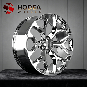 Rines HODEA de Aleación Cromada de 20/22-24/26 Pulgadas para Chevy Silverado, <span class=keywords><strong>Ford</strong></span> F150, Camionetas y SUVs Estadounidenses - Product Image 3