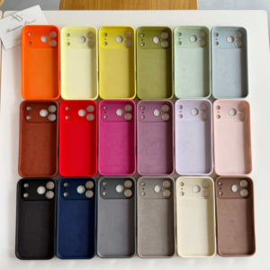 Funda de Silicona Estilo INS Antihuellas, Delgada, de Cobertura Total, Color Caramelo, de Alta Calidad para 17/17E/16/15/14/13/12/11/<span class=keywords><strong>XR</strong></span> - Product Image 6