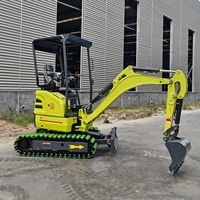 Mini Excavator Crawler Boom Swing 1.6-2 Ton Mesin Motor 11.8kW Standar EPA EURO 5 Momen Beban Tinggi Bucket 0.12m Garansi 1 Tahun