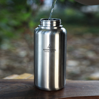 Bouteille d'eau en acier inoxydable étanche tasse d'eau ou pot suspendu bouteille de sport Camping en plein air verres fournitures