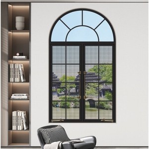 Ventana abatible estilo francés de aleación de aluminio insonorizada con apertura vertical para villas y casas antiguas - Product Image 3