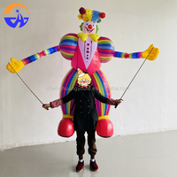 Modèle de clown gonflable géant pour extérieur, impression numérique, batterie au lithium, installation facile, publicité durable en tissu Oxford