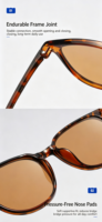 Lunettes teintées rose vif personnalisées avec logo FL-41, haute définition, filtrage 480-520 nm, ultra-légères, en TR90