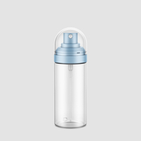 Bouteille de pulvérisateur bouteille en plastique PET 0.1CC 2OZ 4OZ 100ml 120ml Boston rond Fine brume noir sérigraphie cosmétique personnalisée