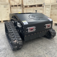 Tondeuse à gazon tout-terrain, robot télécommandé agricole à chenilles en caoutchouc, tondeuse à gazon, certifiée CE et EPA