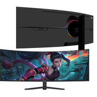 Monitor Gaming Curvo de 49 Pulgadas, 240Hz, 5K, IPS/VA, Ultra Ancho, Tiempo de Respuesta de 1ms, Soporte Ajustable, Pantalla para PC de Escritorio, Cuidado de la Vista