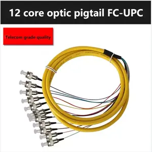 Glasvezel Bundel Pigtail Fc/Upc Connector 12 Kleur 0.9Mm Sm Ftth Pigtail