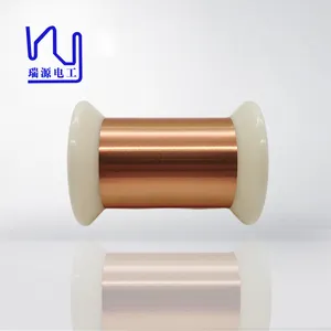 Fio de cobre esmaltado auto-adesivo, 0.015mm, classe extra fina 155, para bobinas do alto-falante