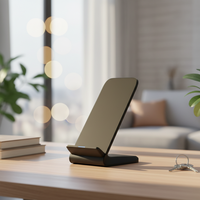 Produits promotionnels de qualité supérieure directement de l'usine, chargeur sans fil rapide pour téléphone portable et ordinateur de bureau, support de charge personnalisé avec logo, 10W 15W.