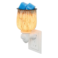 Mini bougie d'aromathérapie électrique brûleur à huile métal parfumé bougie murale cire fait fondre les chauffe-plats pour la maison