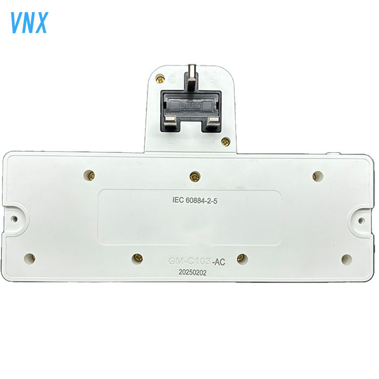 Vnx Uk Standard 13a Light Switch 2-Way Electrical Extension Socket Power Socket With 1 Type C and 1 Usb a Output Ports Outlet