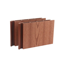 Panneau mural creux écologique en bois-plastique, panneau mural extérieur, panneau décoratif, panneau mural en bois-plastique sans joint