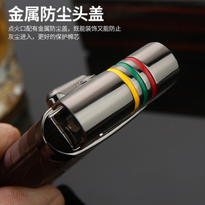 Classic Retro Rocker Arm Kerosene Oil Lighter Metal Refillable Brown Cigarette Lighter <b>for</b> <b>Presents</b> - Product Image 3