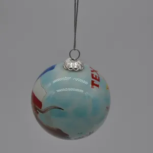 Novelty Handmade And Hand Painted Inside Painting Glass Christmas Ornament Ball