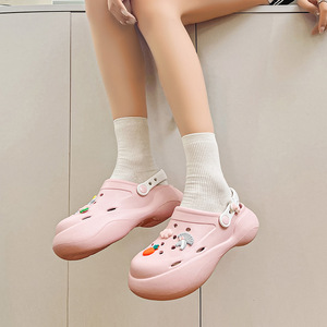 <span class=keywords><strong>Zuecos</strong></span> con Perforaciones Florales, Suela de EVA, Colores Pastel, Tallas 35-40, Zapatos de Playa para Exteriores, Estilo <span class=keywords><strong>Enfermera</strong></span> - Product Image 2