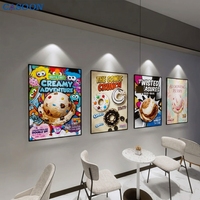 Offre Spéciale de cinéma LED signe affiche boîte à lumière motif carré