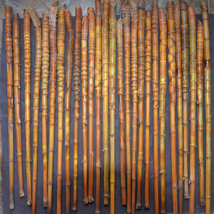Yuzhu Bamboo Walking Sticks 1.5-2.5*55-75Cm Made From Tortoise Shell And Luohan Bamboo For Craft Supplies - Product Image 1