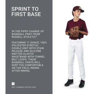 Pantalon de sport personnalisé pour homme avec bordure, confort et performance pour le baseball, le softball et le fastpitch, vêtements de baseball et de softball pour homme - Product Image 4