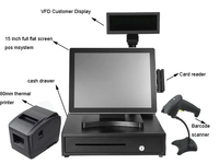 Oscan Cheap True Flat Pos System HD/LAN/USB Interface for Retail Store