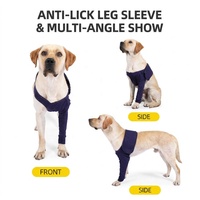 Manchon de récupération pour chien, protection anti-léchage pour patte avant unique, à porter sur l'épaule, en polyester imprimé, pour plaies