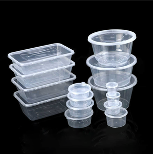 Microwavable Disposable Plastic Container Packing Use PP Rectangular take out food container
