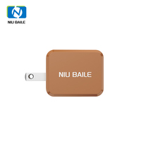 Chargeur rapide double port Type-C NIUBAILE 45W GaN avec câble de 1,8 m QC2.0/QC3.0/PD3.0 OTP pliable ignifuge pour téléphones mobiles et appareils photo