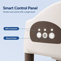 Bac à litière pour chat électrique, robot toilette avec capteur intelligent et nettoyage automatique