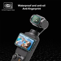 Harga Lebih Murah PULUZ 9H 2.5D HD Pelindung Lensa Kaca Tempered dengan Film Layar untuk DJI OSMO Pocket 4 / 3