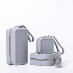 Grande Trousse de Maquillage Pliable en Silicone Tendance, Portable, pour Voyage, pour Femmes, Transparente, Lavable, Polyvalente, avec Fermeture Éclair - Product Image 2