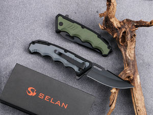 Coltello Tascabile Pieghevole SELAN Lama in Acciaio 3Cr13 Manico in TPR Coltello da Campeggio OEM CT832 - Product Image 4