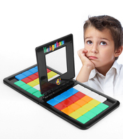 Juegos de Mesa en Oferta, Juego de Bloques Mágicos de Batalla para 2 Jugadores, Juguetes Educativos, Juegos de Rompecabezas de Carreras en Interiores para Niños