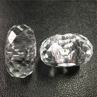 Vente en gros, accessoire de lumière d'hôtel ou de maison, boule de cristal à facettes claires avec trou de 40mm