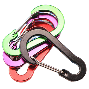 Hot Selling Promotional Customized 40MM Small Mini Flat Colorful Aluminum Alloy Black Finish Automotive Grade Snap <b>Hooks</b> - Product Image 1