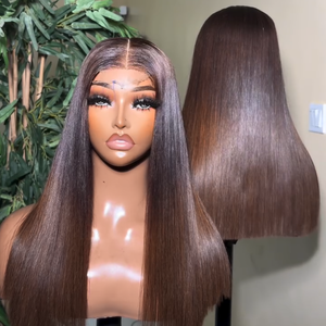 Perruques sans colle en cheveux humains vietnamiens bruts, densité 250%, couleur naturelle, lisses comme des baguettes, pour femmes noires - Product Image 2