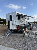 Camping-car confortable pour pick-up 4x4 tout-terrain, étanche, moderne, de haute qualité, pour 4 personnes, avec cuisine coulissante