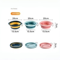 Mangeoire et gamelle à lécher portables en plastique pliables pour animaux de compagnie (chats et chiens) avec boucle de suspension – Idéales pour l'extérieur