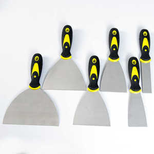 Carbon <span class=keywords><strong>scraper</strong></span> nhựa nhỏ với lỗ xử lý thép không gỉ nguồn nhà máy trát vữa công cụ Putty dao - Product Image 1