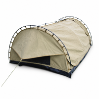 Tente de camping portable en toile pour 2 personnes, abri de camping, randonnée en plein air, voyage, lit compact