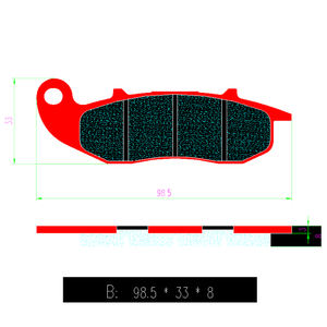 Plaquettes de frein avant arrière en céramique de moto de vente directe d'usine pour HONDA CRF250 CRE125 MTR50 <span class=keywords><strong>Tango</strong></span> 50 125 250 FA465 - Product Image 5