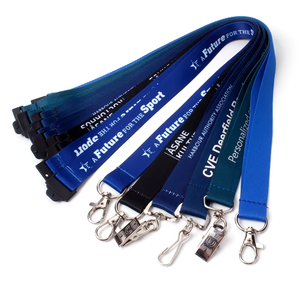 Custom LOGO Card Holder Buckle Keychain Ribbon ID Card Promotional Lanyards