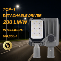Lumière de parking LED en alliage d'aluminium et ABS étanche IP66 avec pilote détachable et cellule photoélectrique
