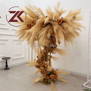 ZKAI – Chemin de table floral blanc à prix abordable, rangée de fleurs pour <span class=keywords><strong>mariage</strong></span>, arrangement floral, <span class=keywords><strong>décoration</strong></span> événementielle - Product Image 6